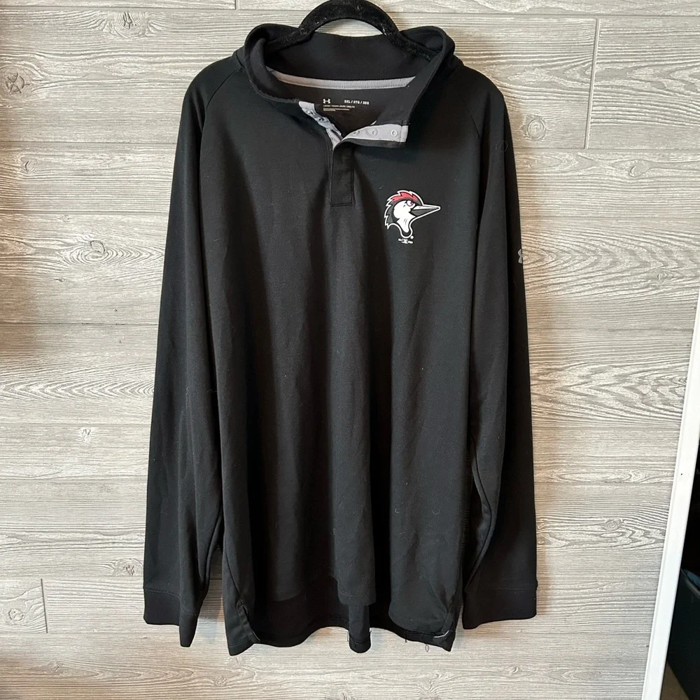 Under armour‎ Fayetteville woodpeckers 3XL black quarter snap pullover black